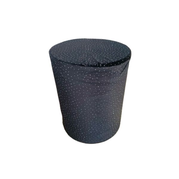 Capa Cilindro P Preto com Strass